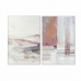 Pintura DKD Home Decor 82,5 x 4,5 x 122,5 cm Abstrato Urbana (2 Unidades)