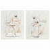 Quadro DKD Home Decor 80 x 3,7 x 100 cm Ballerina Classica Romantico (2 Unità)