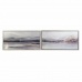 Painting DKD Home Decor 124 x 4,5 x 64 cm Moutain Modern (2 Units)