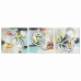 Tablou DKD Home Decor 60 x 2,8 x 60 cm Abstract Modern (3 Piese)