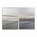 Schilderij DKD Home Decor 103,5 x 4,5 x 144 cm Abstract Stads (2 Stuks)