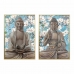 Tavla DKD Home Decor 51,5 x 3,5 x 71,5 cm Buddha Orientalisk (2 antal)