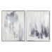 Schilderij DKD Home Decor 60 x 3,5 x 80 cm Abstract 60 x 3 x 80 cm Stads (2 Stuks)