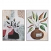 Maleri DKD Home Decor 102,5 x 4,3 x 142,6 cm Vase Skandinavisk (2 enheter)