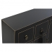 TV-Möbel DKD Home Decor Schwarz Orientalisch Weiß Gold Weiß/Schwarz Metall Tanne Holz MDF 130 x 26 x 51 cm