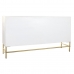 Aparador DKD Home Decor Rombos Blanco Latón Madera de mango (157 x 43 x 84 cm)