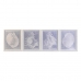 Bild DKD Home Decor Kristall Meeresschnecke 50 x 2 x 60 cm 50 x 60 x 2,5 cm (4 Stücke)