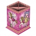 Bleistifthalter Gorjuss Carousel Rosa Pappe (8.5 x 11.5 x 8.5 cm)