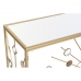 Console DKD Home Decor Kristal Zwart Gouden Metaal 120 x 35 x 80 cm