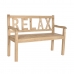 Banco DKD Home Decor Relax 120 x 44 x 87 cm Natural Madeira de cedro Alumínio