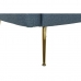 Poltrona DKD Home Decor Azul Dourado Espuma Madeira Metal Plástico 81 x 75 x 73 cm