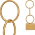 Decoratieve figuren Ringen Gouden Metaal (12,5 x 40,5 x 12,5 cm)