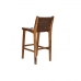 Tabouret DKD Home Decor Teck Marron Cuir (41 x 53 x 90 cm)