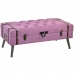 Panca DKD Home Decor   Metallo Poliestere Fucsia Legno MDF (102 x 42 x 40,5 cm)