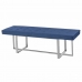 Banqueta DKD Home Decor   Azul Poliéster Aço (150 x 45 x 45 cm)