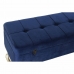 Banqueta DKD Home Decor   Azul Dorado Metal Terciopelo (90 x 40 x 47 cm)