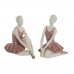 Dekoratív Figura DKD Home Decor Romantikus Balett Táncos 16 x 11 x 17 cm (2 egység)