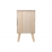 Mesita de Noche DKD Home Decor Dorado Marrón claro Madera de Paulonia Madera MDF 43 x 40 x 70 cm