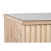 Comodino DKD Home Decor Dorato Marrone Chiaro Legno di paulownia Legno MDF 43 x 40 x 70 cm