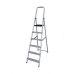 Opvouwbare ladder met 6 tredes EDM Aluminium (48 x 10,5 x 193 cm)