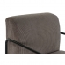 atzveltnes krēsls DKD Home Decor Melns Brūns Poliesters Dzelzs (64 x 74 x 79 cm)