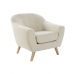 Sillón DKD Home Decor Beige Madera de caucho 81 x 80 x 80 cm 83 x 80 x 80 cm