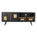 Mueble de TV DKD Home Decor Negro Ratán Madera de mango (145,5 x 40,5 x 60 cm)