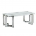 Centre Table DKD Home Decor White Silver Crystal Steel 120 x 60 x 45 cm