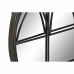 Oglindă de perete DKD Home Decor Negru Metal (76 x 4 x 76 cm)
