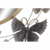 Wall mirror DKD Home Decor 75 x 6,5 x 73 cm Crystal Golden Metal Butterflies Light mauve