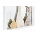 Стенно огледало DKD Home Decor Кристал Естествен Бял 30 x 4 x 40 cm Дървен MDF Cottage (2 броя)