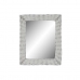 Nástěnné zrcadlo DKD Home Decor Sklo MDF Bílý proutěný Cottage (53 x 63 x 4 cm) (53,5 x 4 x 62,5 cm)