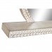 Τοίχο καθρέφτη DKD Home Decor Λευκό Φυσικό Ινδός 93 x 15,2 x 76,2 cm 90 x 16 x 76 cm