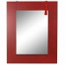 Specchio da parete DKD Home Decor Specchio Abete Rosso Nero MDF (70 x 2 x 90 cm)