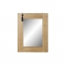 Настенное зеркало DKD Home Decor Ель Натуральный Красный MDF (70 x 2 x 90 cm)