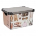 Caja de Almacenaje Vintage Con asas Vintage 17 L 27,5 x 22 x 36,5 cm