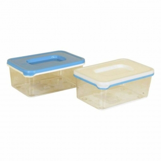 Capacity of 800ml square kitchen glass lunch box with silicone pink lid