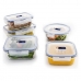 Set di scatole porta pranzo Luminarc Pure Box Active (5 pcs) Bicolore Vetro 43 x 32 x 18 cm (5 Unità)