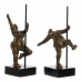 Decoratieve figuren DKD Home Decor 20 x 10 x 31 cm Gouden Aluminium Mangohout Balletdanseres Modern