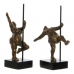 Figura Decorativa DKD Home Decor 20 x 10 x 31 cm Dourado Alumínio Madeira de mangueira Bailarina Ballet Moderno