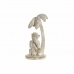 Okrasna Figura DKD Home Decor 8424001749805 15 x 12 x 29 cm Bela Resin Opica Tropical Slečeno