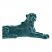 Ukrasna figura DKD Home Decor Zelena Roza Smola Flokirano Lav 26,5 x 9 x 11 cm