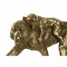 Decoratieve figuren DKD Home Decor FZ-93395 Wit Gouden Hars Rechthoekig Koloniaal Modern 26 x 6 x 12 cm