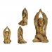 Decorative Figure Gorilla Yoga Golden 17 x 36 x 19,5 cm