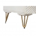 Dientafel DKD Home Decor Metaal Mangohout Wit Zwart Gouden 81 x 45 x 75 cm