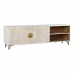 møbler DKD Home Decor Hvid Sort Metal Mangotræ 160 x 40 x 50 cm