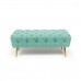 Panca DKD Home Decor Verde Dorato Metallo 103 x 46 x 42 cm