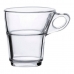 6 Piece Coffee Cup Set Duralex Caprice Transparent Crystal 90 ml 900 ml 6 Pieces (6 Units)