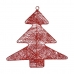 Kalėdų papuošalai Raudona Metalinis Naujametinė eglutė 36,7 x 0,2 x 37,5 cm