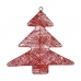 Kerstversiering Rood Metaal Kerstboom 36,7 x 0,2 x 37,5 cm